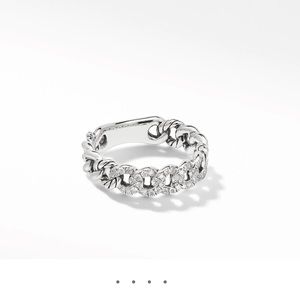 David Yurman ring with diamonds